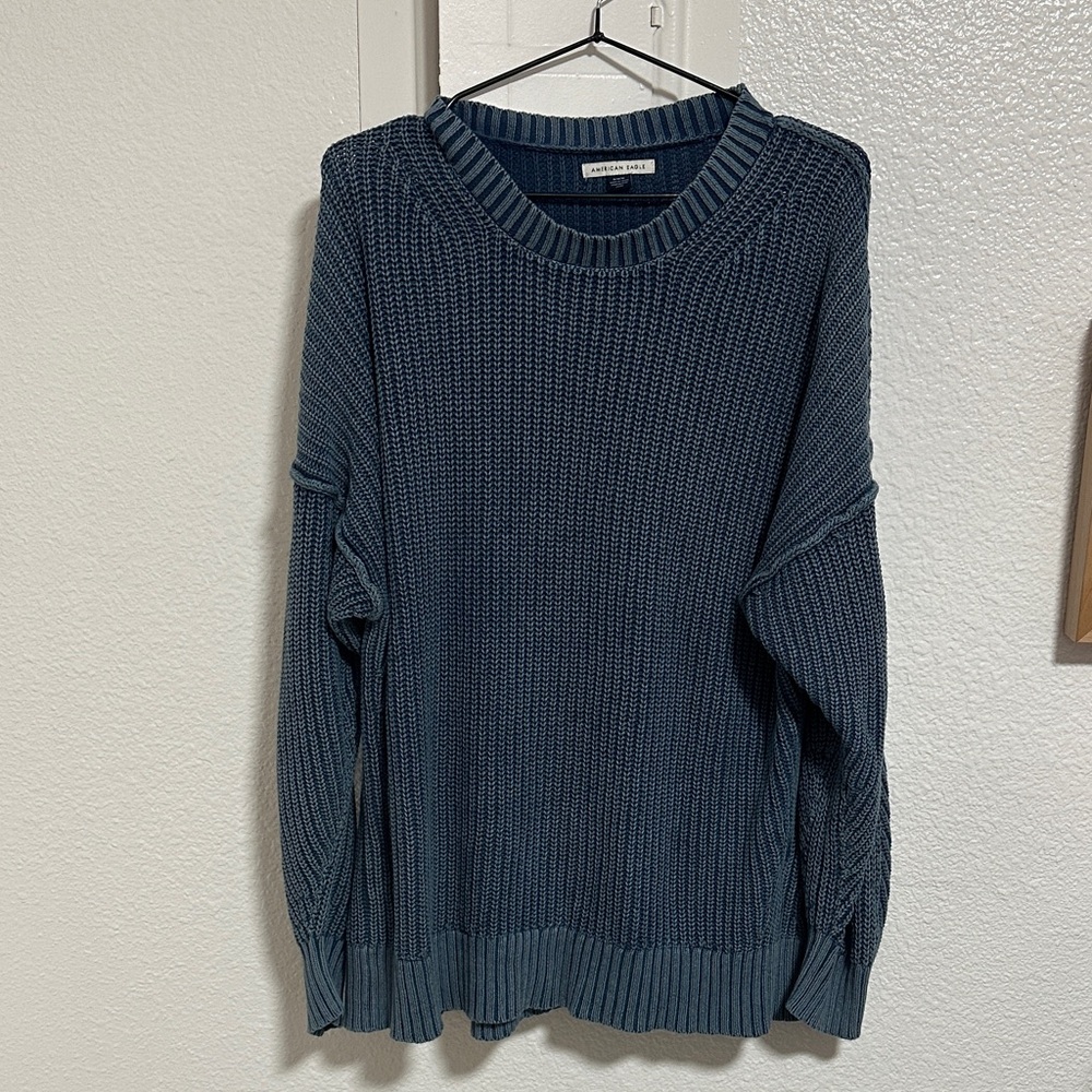 Over sized women’s Blue Sweater